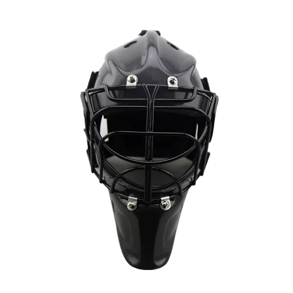 Casco de portero de hockey con calcomanía de agua