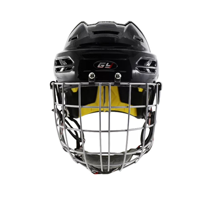 Casco de jugador de hockey con visera