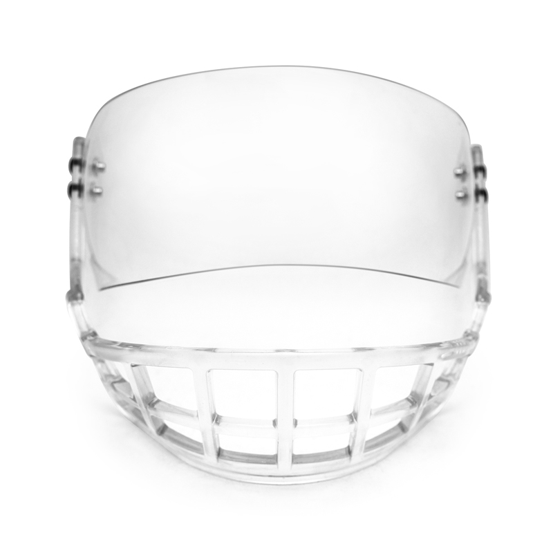 Barras duraderas de policarbonato con sustituto de primer nivel para el escudo de la jaula inferior de hockey.