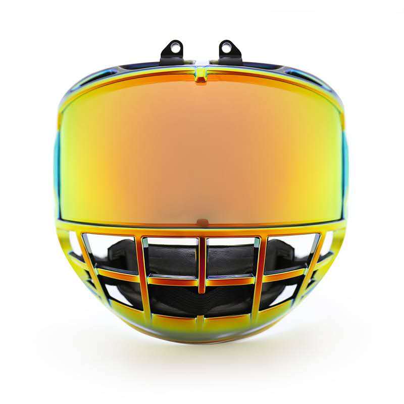 Jaula de hockey sobre hielo juvenil cromada duradera y de alta calidad para niños en China con reemplazo XS