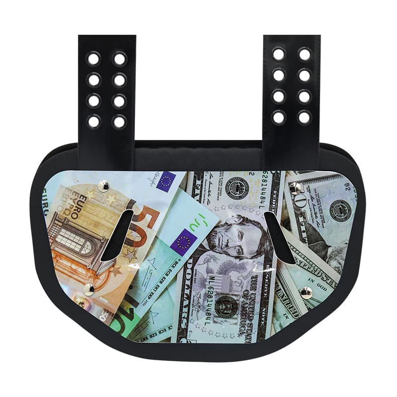 Placa trasera de fútbol americano resistente a impactos: protección ligera y ventilada para la columna vertebral