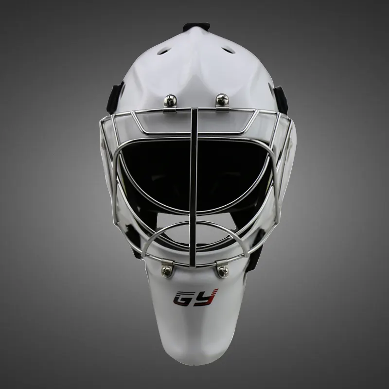 Casco de portero de hockey PC Shell con cortina de transferencia de agua