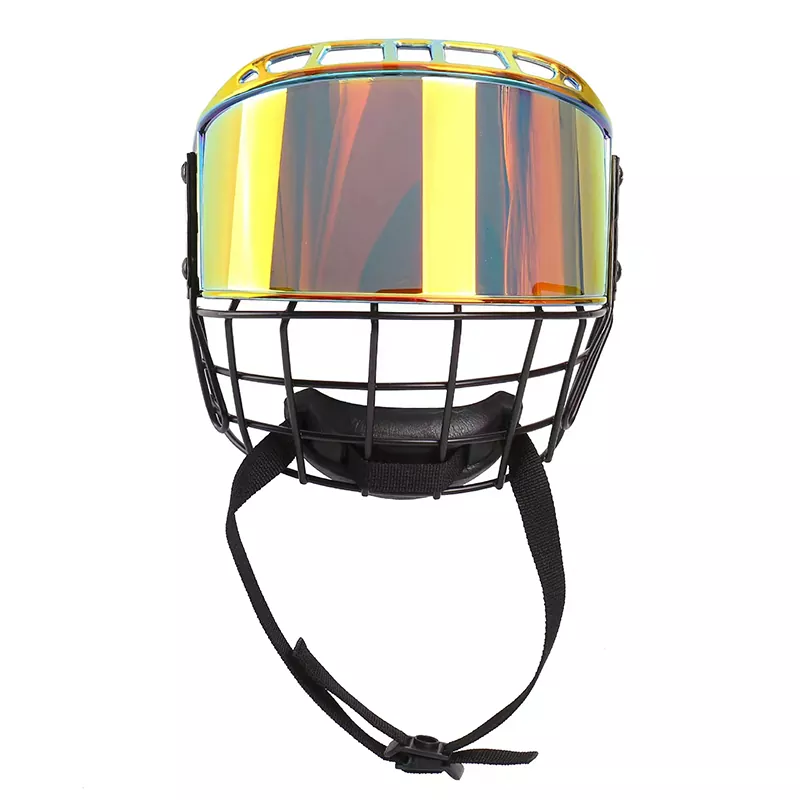 Jaula para casco de jugador de hockey rojo Revo